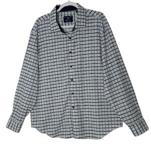 Society Of Threads Shirt Mens XXL 2XL Plaid Long Sleeve Button Front Regular Fit
